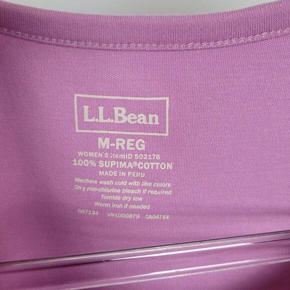 L.L. Bean Size M Supima Cotton Tank Top Lot Of 2 Bundle Pink Mauve Purple - Picture 11 of 11